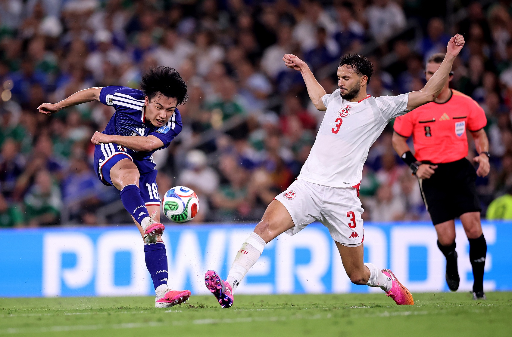 日本4-0突尼斯：低射战术设计与第二点预判，细节已延伸至心理层面